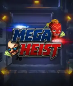 Step into the exciting world of the Mega Heist game by Relax Gaming, showcasing quirky characters ready to execute a daring robbery. This graphic depicts the excitement of the heist with its dynamic logo and a mysterious vault backdrop. Ideal for fans of heist movies, offering a thrilling escape. 