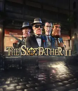 Step into the underworld world of The Slotfather Part II game by Betsoft, featuring four iconic mafia characters against a shadow-lit urban backdrop. This graphic depicts the intense atmosphere of the organized crime with its striking character design and suspenseful setting. Great for lovers of gangster-themed games, promising a captivating gaming experience. 