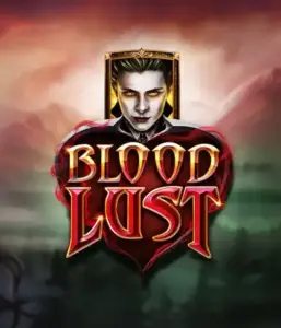 A dark and seductive view of the Blood Lust slot by ELK Studios, featuring gothic vampire symbols and a haunting castle backdrop. Highlighted in this image is the slot's enthralling atmosphere, complemented with its distinctive features, appealing for those drawn to the allure of the undead.